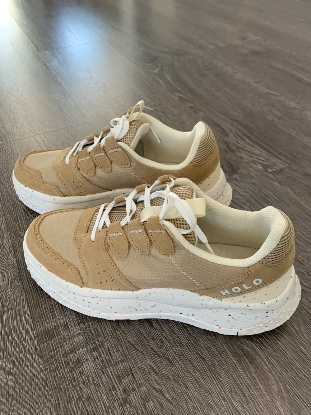 Holo men’s footwear 90s Sneakers suede ripstop upper Sz 9 - Picture 11 of 11